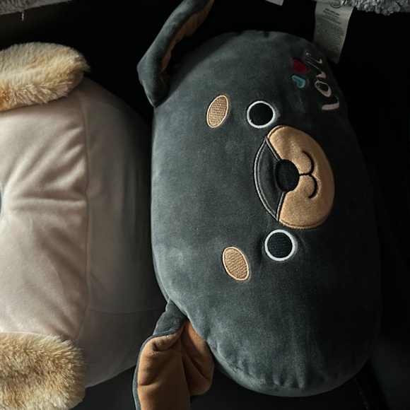 2 x dog squismallows stackables stack 12” Harris and Matteo the dog - Picture 2 of 4